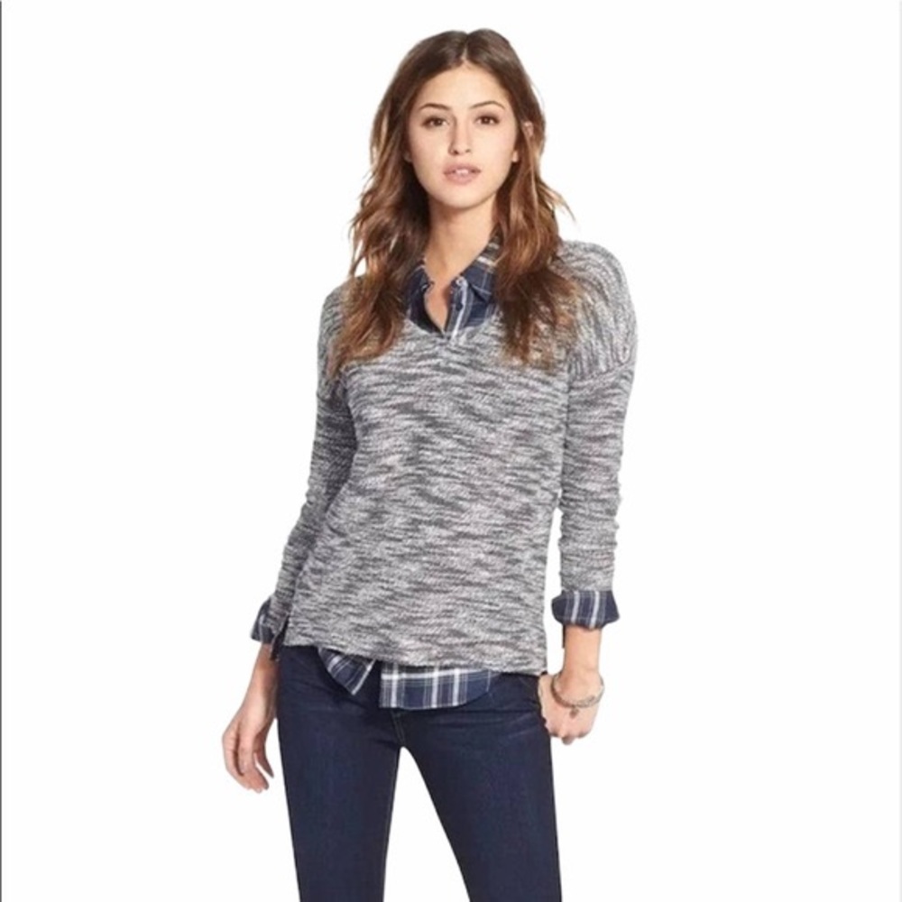 Revolve Paige Marled Martin V-Neck Sweater